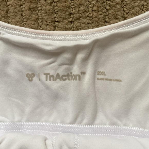 TnAction TnaButter Mini Sports Tank, White, 2XL - Picture 4 of 8